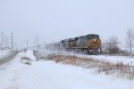 Q326 rolls along through a typical West Michigan winter day